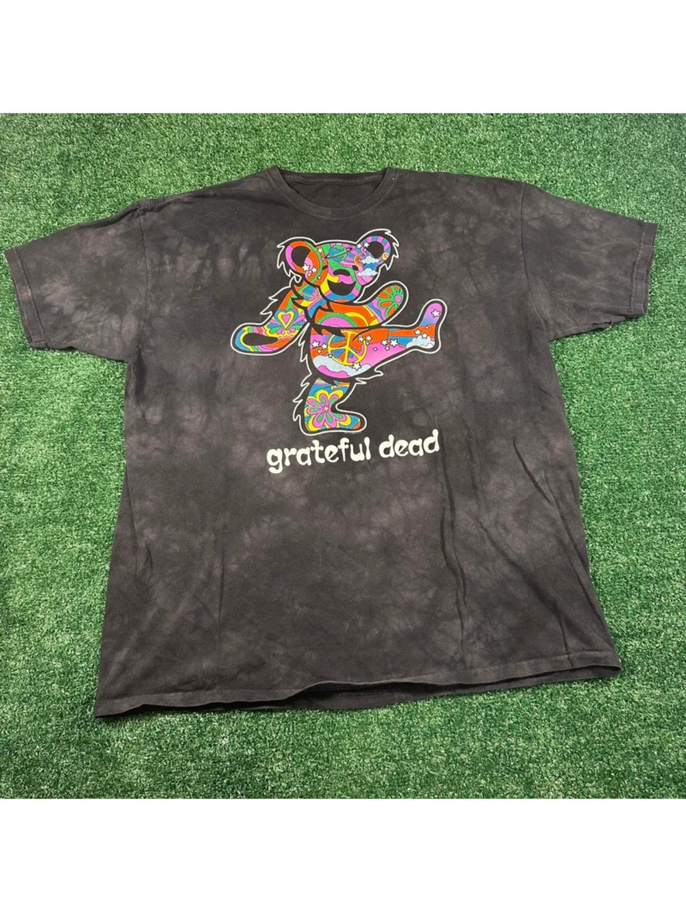 2020 the Grateful Dead black/grey tie dye band tee short sleeve shirt size XXL